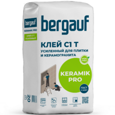 BERGAUF KERAMIK PRO Клей С1 усиленный для плитки и керамогранита - fsk-ek.ru - Екатеринбург